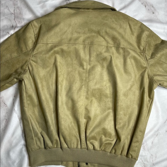Vintage A Collezioni Brown Faux Suede Jacket Men's Size XLARGE - Picture 11 of 16